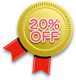20%オフ！